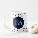 Recherche de bleu marine tasses Logo