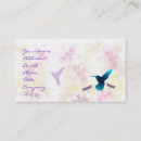 Suche nach blauer kolibri visitenkarten Mit blumen