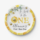 Recherche de abeille assiettes Fête d'anniversaire d'abeille