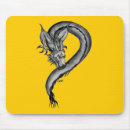 Recherche de dragon noir tapis souris Imaginaire