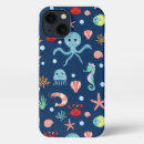 Recherche de créature marine iphone coques Bleu