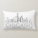 Recherche de chicago il coussins Silhouette