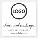 Recherche de logo carré autocollants Cheveux et maquillage