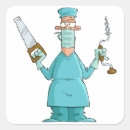 Recherche de docteur drôle autocollants Infirmière