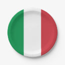 Recherche de italie assiettes en papier Drapeau italien