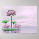 Recherche de fleur lotus rose posters Symbole