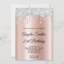 Recherche de faux éclat invitations Or rose
