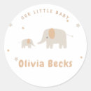 Recherche de pois bleu autocollants Baby shower éléphant
