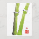 Recherche de bambous cartes postales Vert