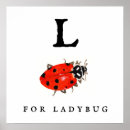 Suche nach ladybugs poster Rot