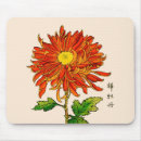 Recherche de fleur orange tapis souris Feuilles verts
