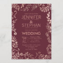 Suche nach marsala hochzeit einladungen Gold