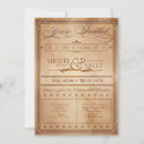 Suche nach sepia hochzeit einladungen Braun