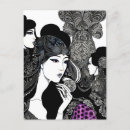 Recherche de femme asiatique cartes postales Beau