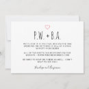 Recherche de cute mariage invitations Minimaliste