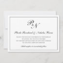 Recherche de monogramme mariage invitations Classique