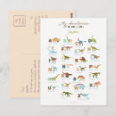 Recherche de dinosaures cartes postales Pour enfants