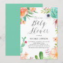 Recherche de succulent baby shower invitations Floral