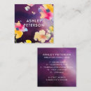 Recherche de fleur abstraite cartes visite Customer