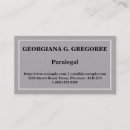 Recherche de paralégal cartes visite Minimaliste