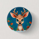 Recherche de renne mignon badges Hiver