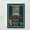 Recherche de tiki bar invitations Rétro
