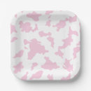 Recherche de vaches assiettes en papier Rose