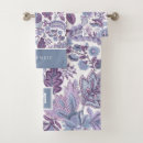 Recherche de et floral pourpre Monogramme