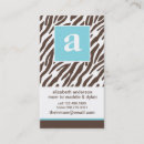 Recherche de copie de zèbre cartes visite Girly