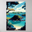 Suche nach inseln neuseeland poster Vintag