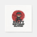 Recherche de ninja serviettes Fête d'anniversaire