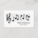 Suche nach teacher visitenkarten Pianist