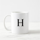 Suche nach mit monogramm anfangsbuchstabe tassen Schwarz und weiß