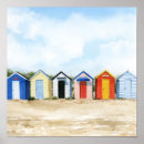 Suche nach beach huts poster Strandhaus