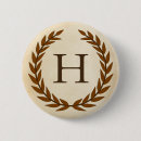 Recherche de lettre h badges Initiale