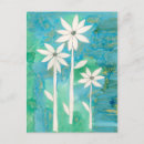 Recherche de marguerite turquoise cartes postales Florales