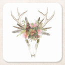 Recherche de cerfs communs dessous de verres Floral
