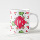 Recherche de pastèque motif tasses Mignon