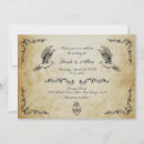 Recherche de vieux parchemin invitations Antique