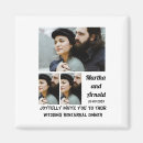 Recherche de carrés mariage magnets Noir et blanc