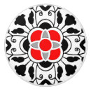 Recherche de rouge foncé boutons et poignées de porte Floral