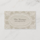 Recherche de dentelle rustique cartes visite Boutique