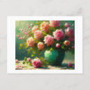 Suche nach vase mit rosa rosen postkarten Stillleben