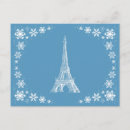 Recherche de hiver à paris cartes postales Blanc