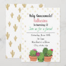 Recherche de cactus mignon invitations Bébé