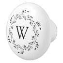 Recherche de initiales boutons et poignées de porte Noir et blanc