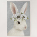 Suche nach weißes kaninchen puzzle Vintage