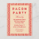 Recherche de bacon invitations Rouge