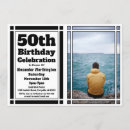 Recherche de black 50th anniversaire invitations Fête de 50e anniversaire