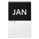 Suche nach minimalist kalender Schwarz und weiß
